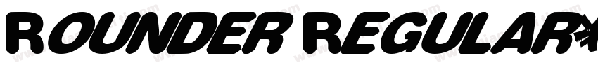 Rounder Regular字体转换